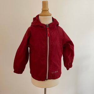 LL Bean Red Raincoat 2T